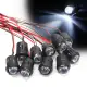 10Pcs 12V 10mm Ultra Bright Pre-wired Constant LEDs Water Clear