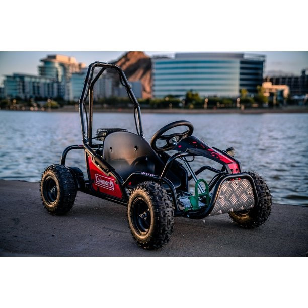 Coleman Powersports 100cc Gas Powered Go Kart - Red and Black