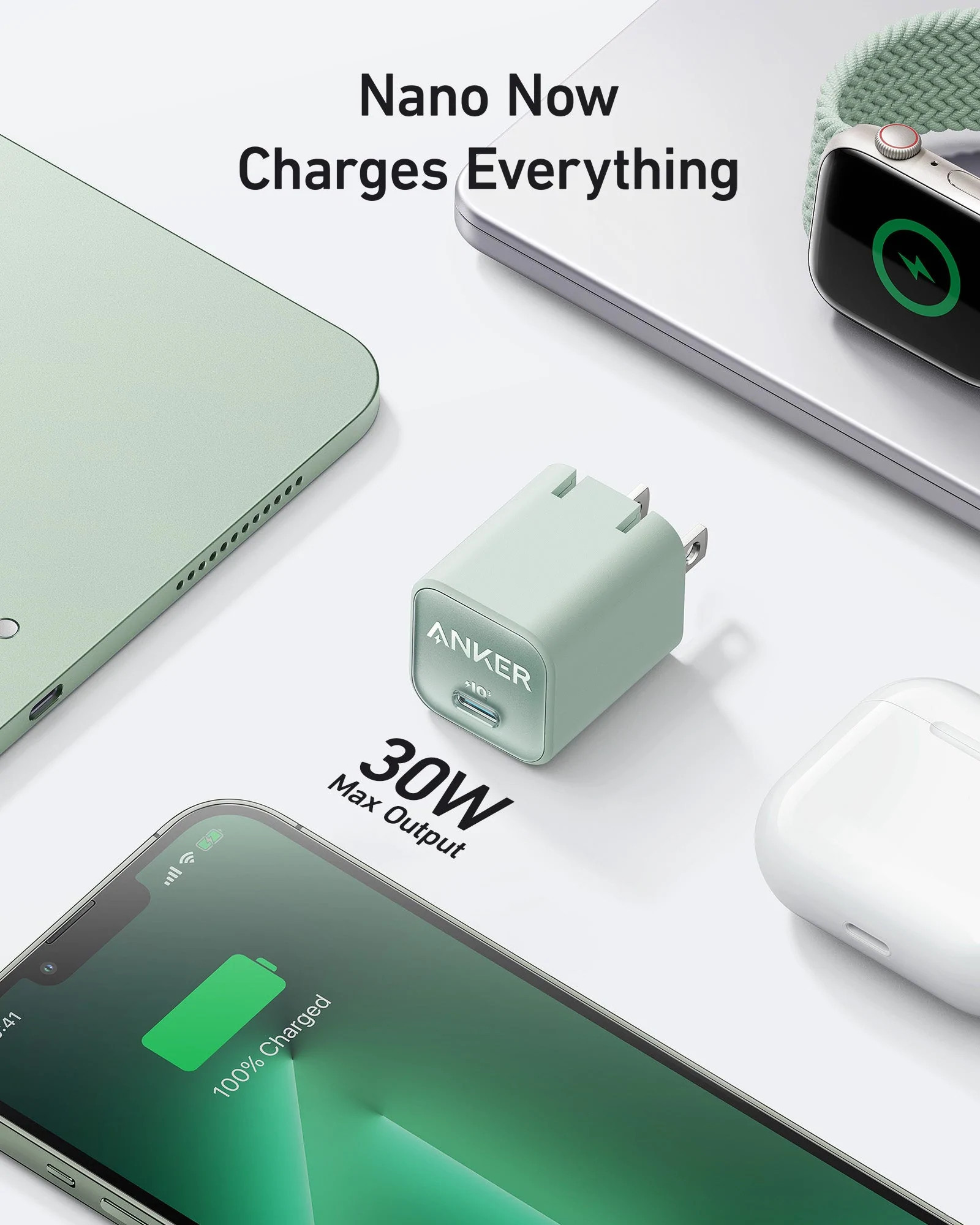 Anker Nano 3 USB GaN Charger 30W, 511 Charger (Nano 3), PIQ 3.
