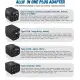 2000Watts Travel Adapter and Converter Combo Step Down Voltage