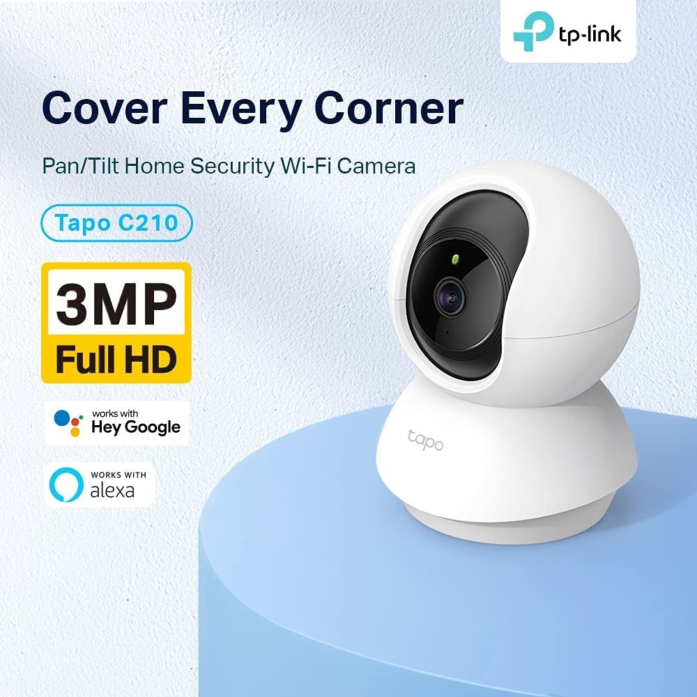 TP-Link Tapo C210 Pan Tilt Home Security WiFi Camera Crystal