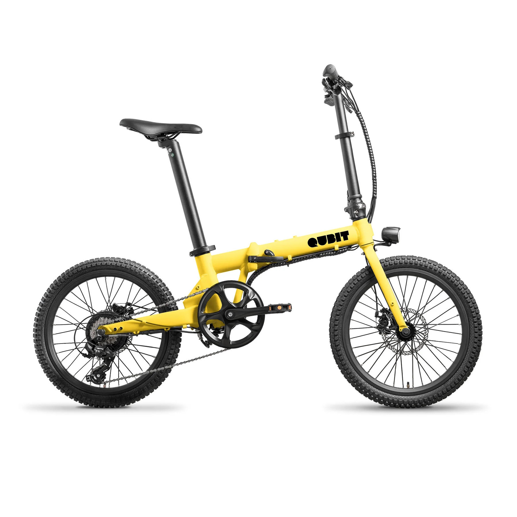 Qubit X2 Folding Electric Bike in Red White Black Yellow Orange