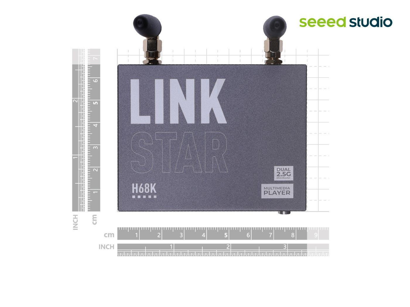 LinkStar-H68K-1432 Router with Wi-Fi 6, 4GB RAM & 32GB eMMC, dual-2.5G & dual-1G Ethernet and 4K output