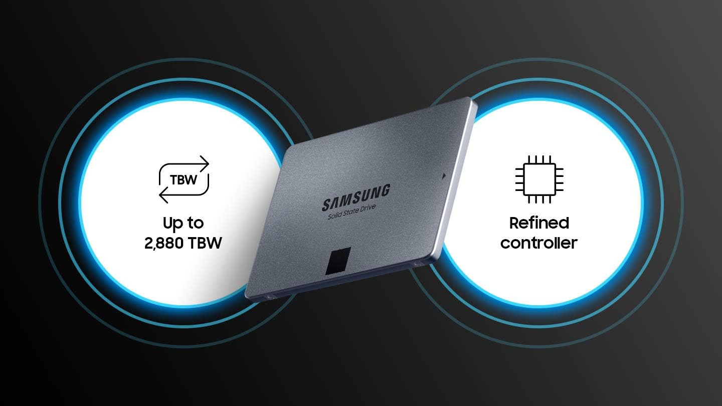 Samsung 870 QVO 4 TB SATA 2.5 Inch Internal Solid State Drive SSD MZ-77Q4T0B