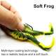 2 Pcs Double Propellers Frogs Soft Bait High Simulation Soft