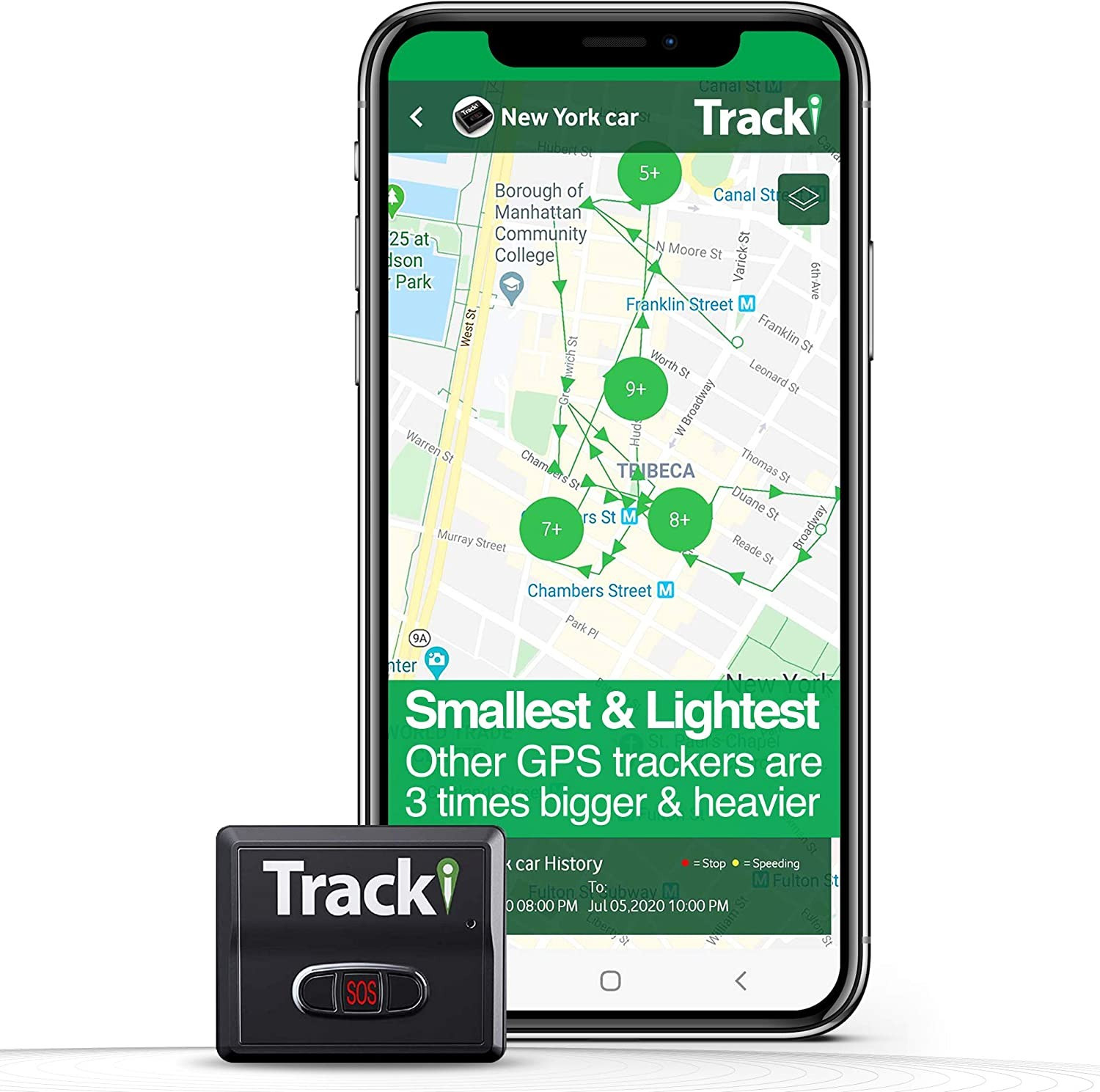 Tracki 2021 Model Mini Real time GPS Tracker Worldwide Coverage