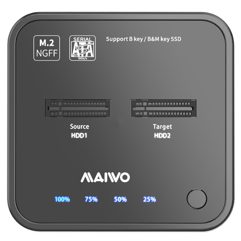 MAIVO M.2 SSD Docking Station Duplicator Support SATA PCIe M.
