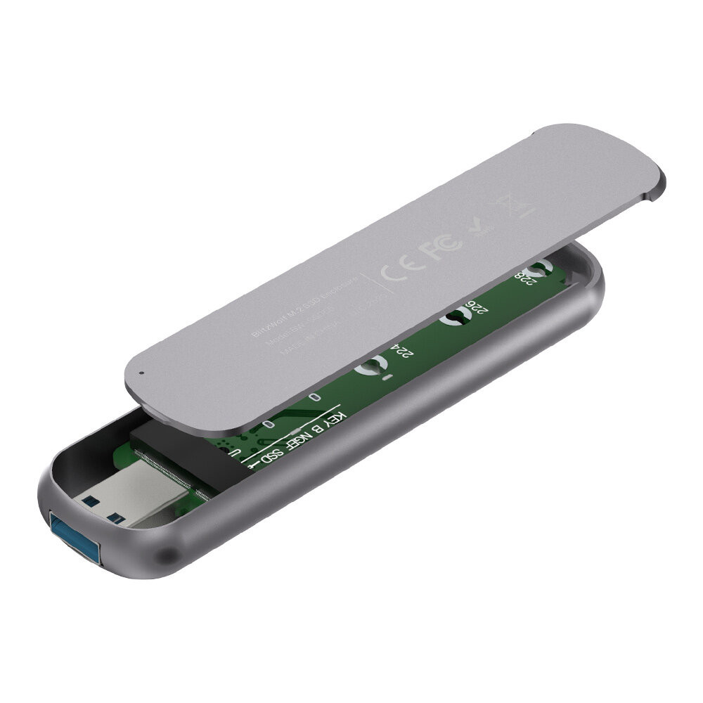 BlitzWolf® M.2 NGFF SATA SSD External Enclosure B-Key Aluminum