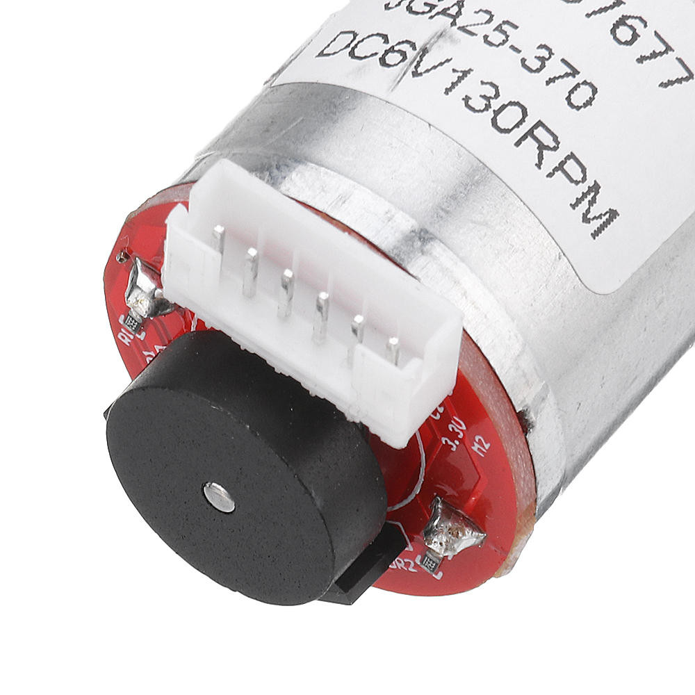 Machifit 25GA370 DC 6V Micro Gear Reduction Motor with Encoder