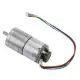 Machifit 12V GM25-310 30/70/100/500rpm DC Encoder Gear Motor