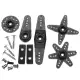 JX DC6015 14.32KG DC Metal Gear High Torque Standard Angle