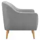 DukeLiving Nelly Upholstered Armchair (Light Grey)