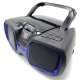 Sylvania Portable Bluetooth Boombox with Top-Loading CD Player