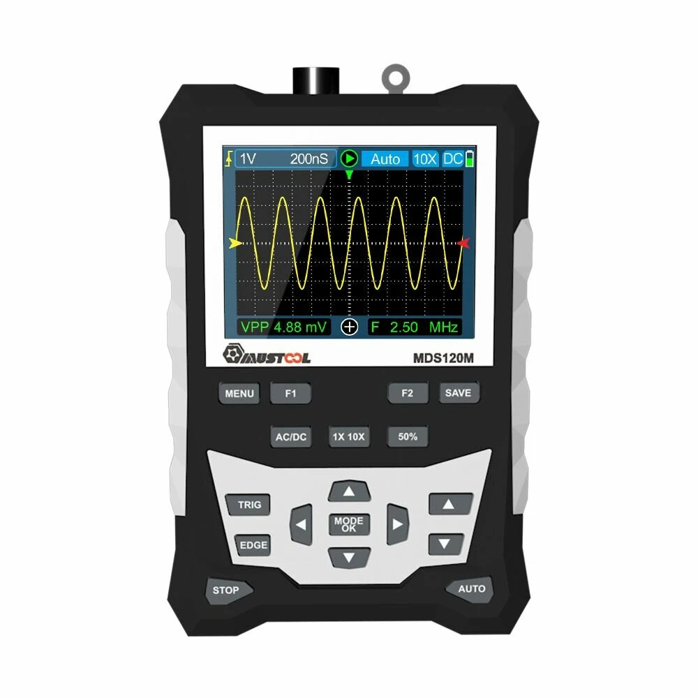 MUSTOOL MDS120M Professional Digital Oscilloscope 120MHz Analog