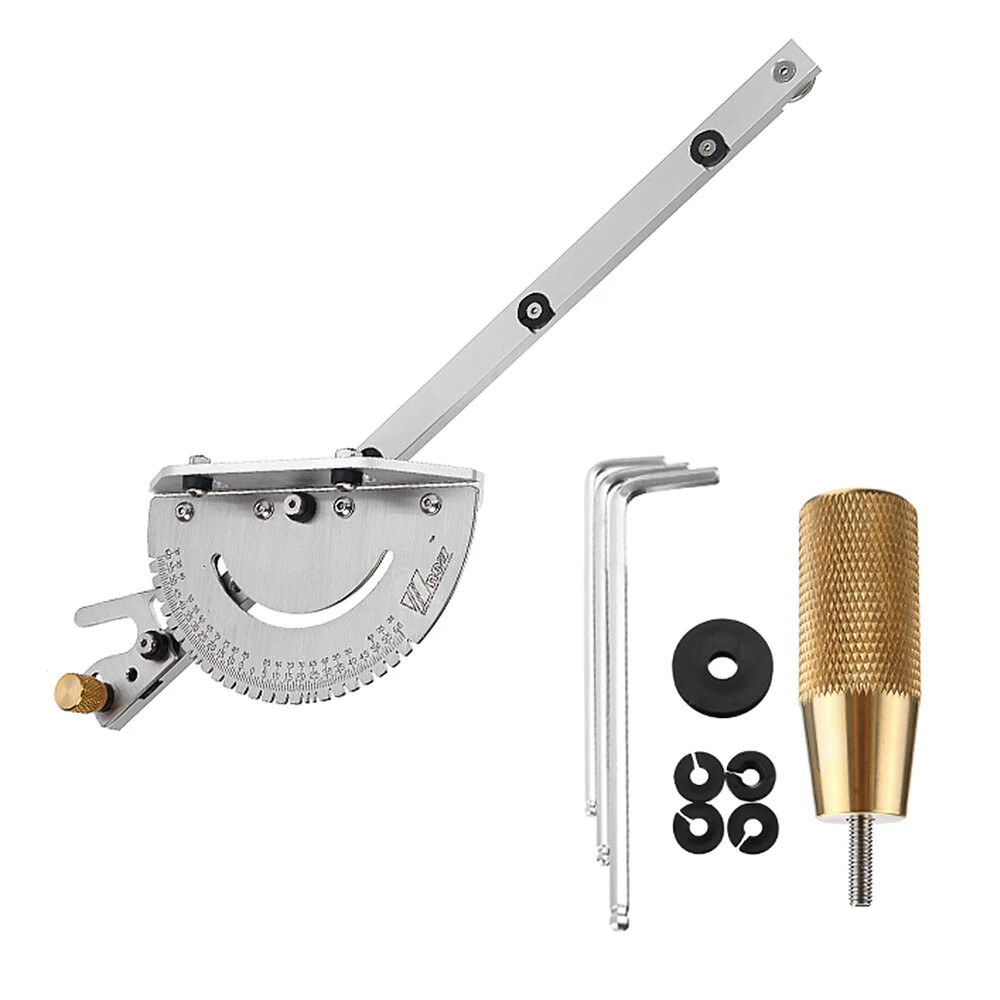 Drillpro Upgraded Miter Gauge Brass Handle Table/Saw Router