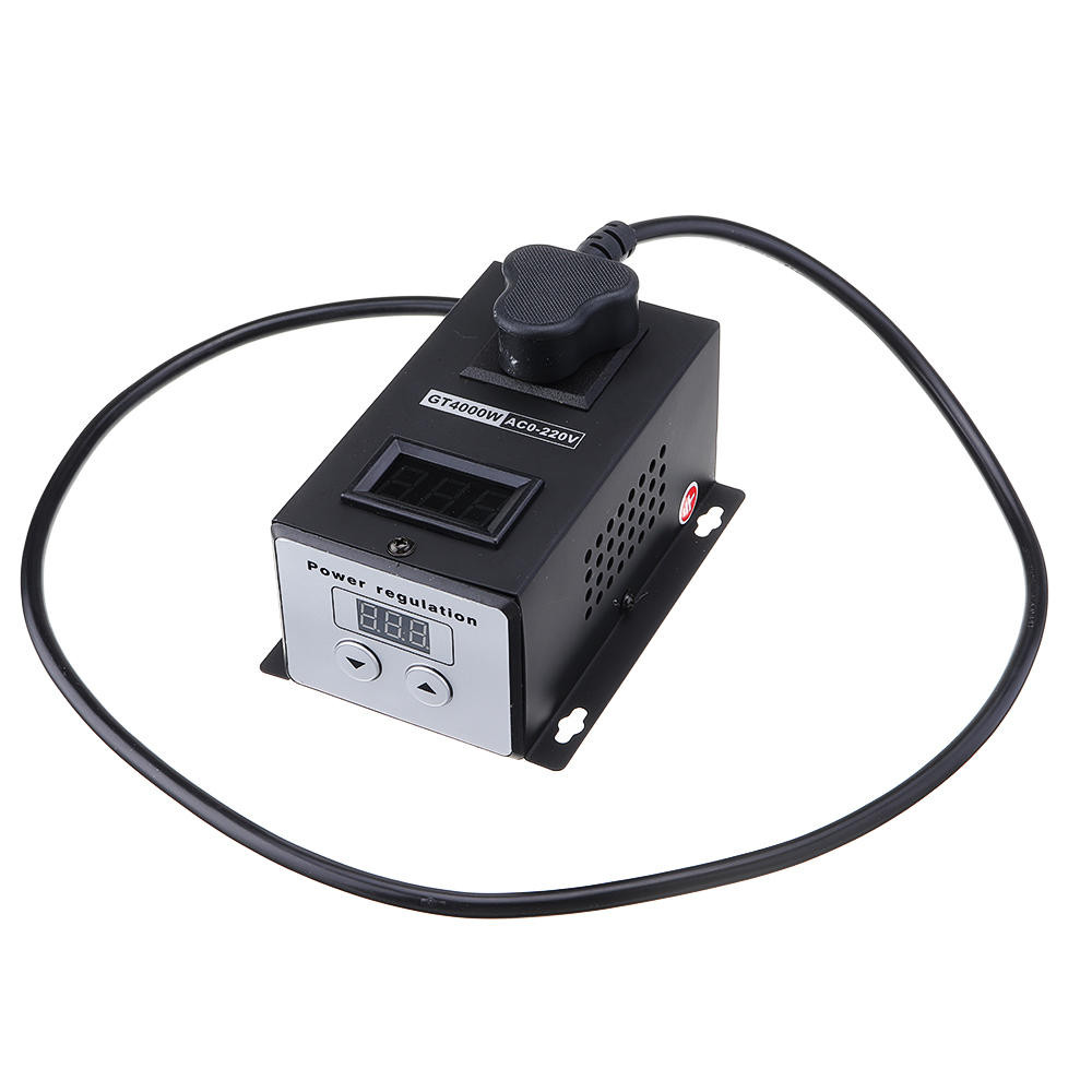 EU/UK Plug AC 220V 4000W SCR Electronic Voltage Regulator Power
